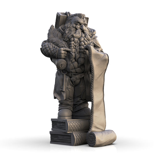 Dorin Loreshadow: Dwarf Scribe 75mm