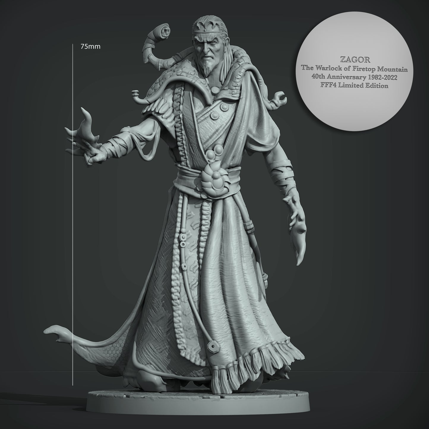 Limited Edition 40th Anniversary Zagor 75mm
