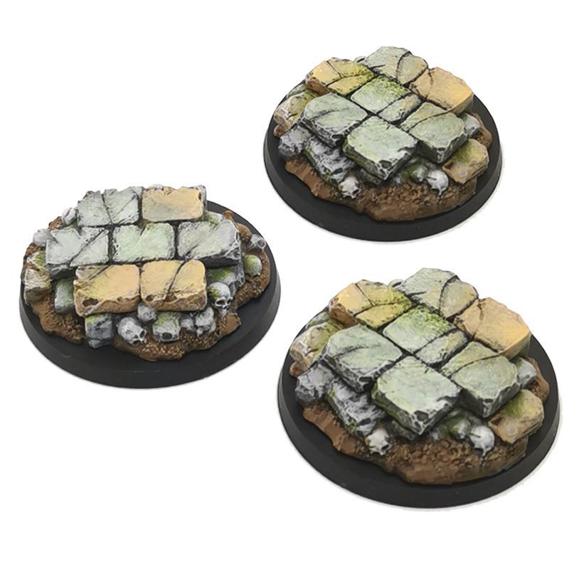 Atlantis Miniatures 40mm Slab and Skull Bases (3)