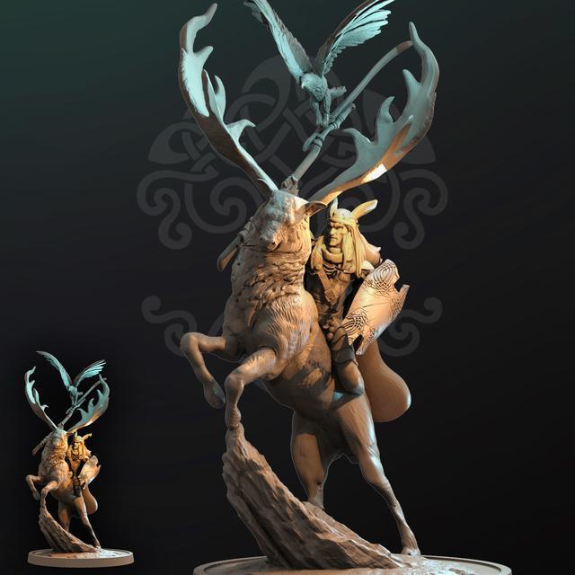 Atlantis Miniatures Elk War Lord Mount